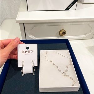 David’s bridal earring set and Necklace